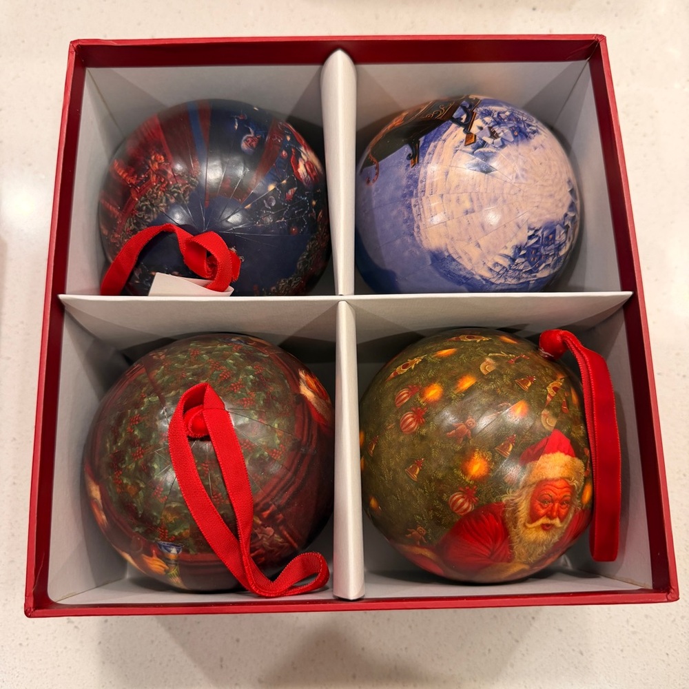 New in Box Pottery Barn Kids 'Twas the Night Before Christmas Ornament Set 2009